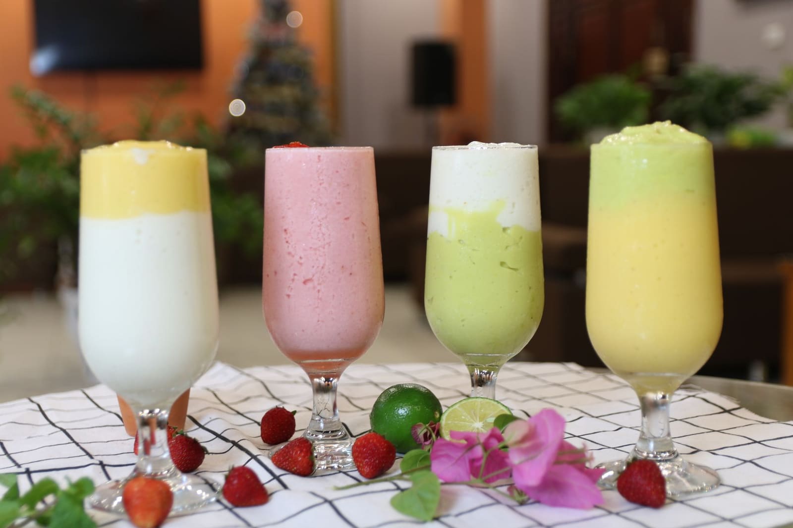 Alcoholvrije cocktail met vers fruit
