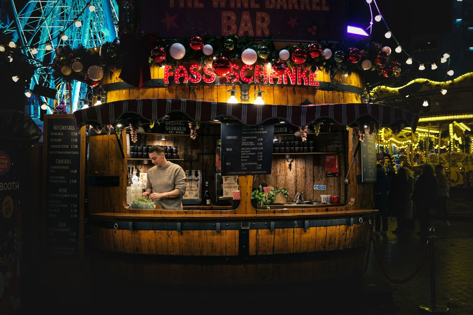 buitenbar op een festival