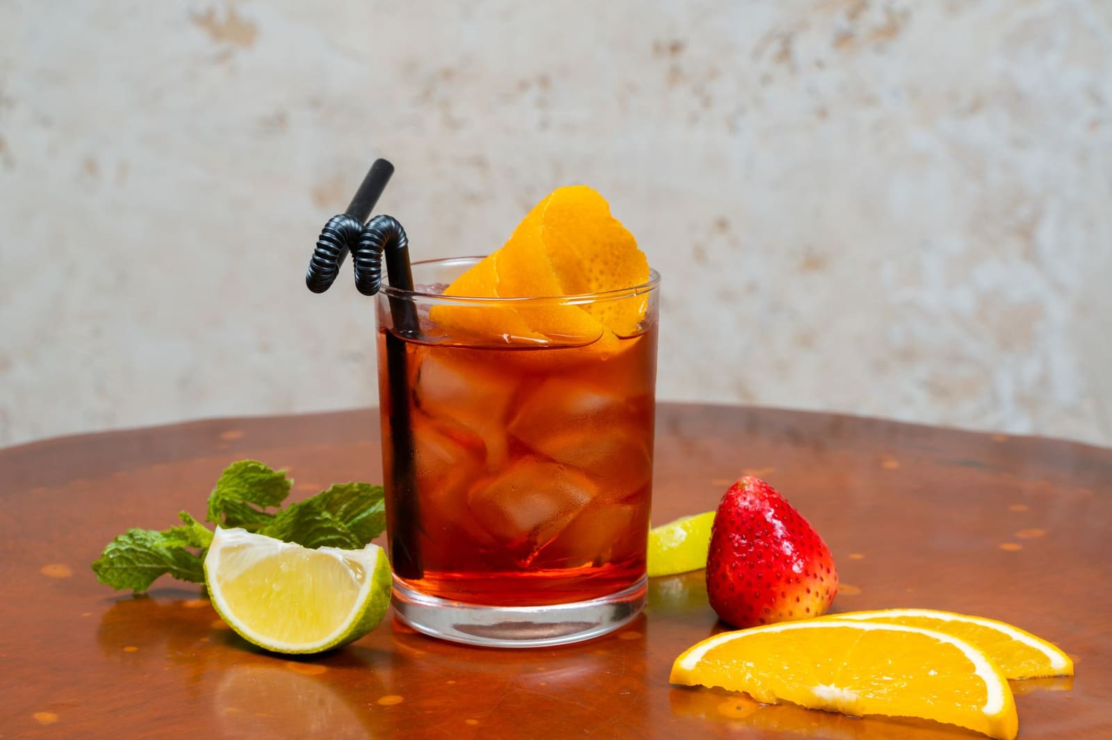 Alcoholvrije cocktail met vers fruit