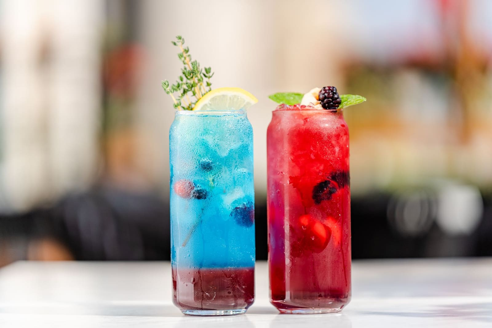 Alcoholvrije cocktail met vers fruit