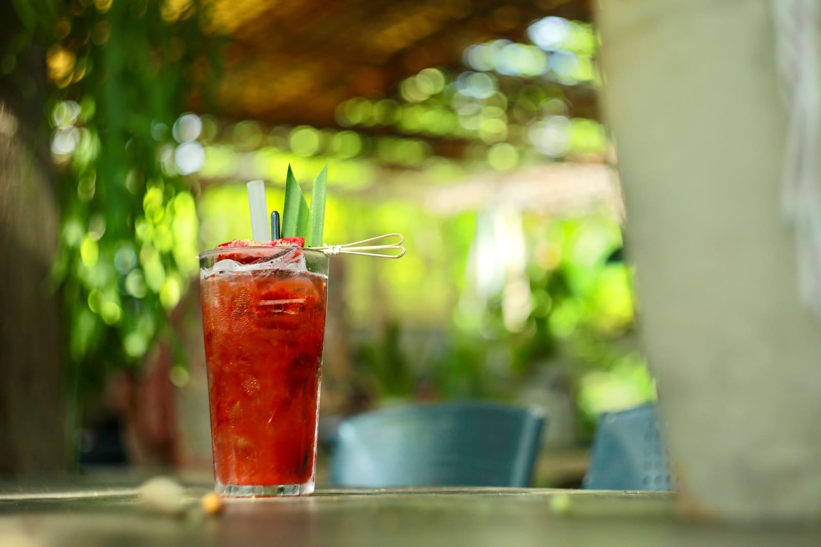 Alcoholvrije cocktail met vers fruit